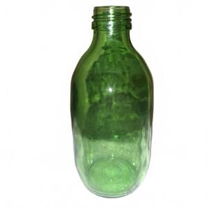Green Glass Bottle Modern Collectible